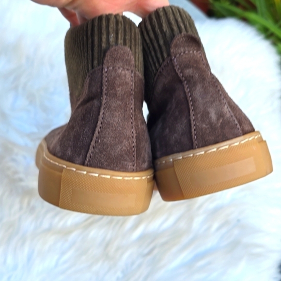 Eleventy Men’s Suede High Top Sneaker w/ corduroy suede 43 - Picture 4 of 12